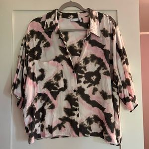 ASOS tie dye button up top